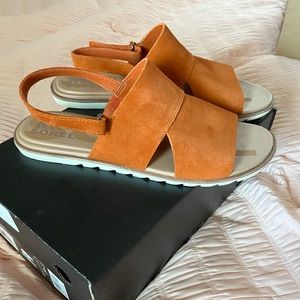 NIB Sorel Ella II slingback in color desert sun - size 9